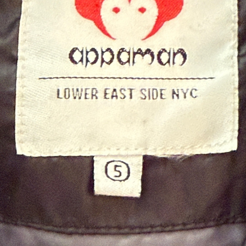 Appaman sz 5 Black Hooded Down Puffer Jacket for Kids great pre owned condition - Picture 3 of 10